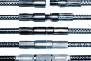  With the Modix threaded couplers, the reinforcing bars must only be bolted together at the construction site 