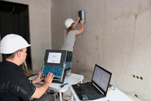  Measurement of the impact sound level at the partition wall 