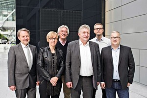  Der alte und neue Vorstand (von links): Dr.-Ing. Herbert Kahmer, Marlies Elsäßer-Heitz, Ulrich Lütkenhaus, Norbert Brünemann, Martin Meier und Sascha Meiser  