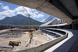  Mounting the stairs and part of the metal frame 