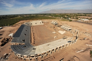  Construction of a stadium in the Argentine oasis of San Juan 