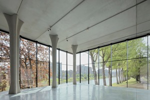  The abstracted continuation of the role of trees is particularly striking in the new hall 