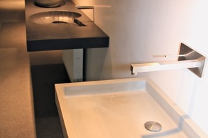  Glass-fiber concrete products, such as wash basins, are manufactured at the factory in the neighboring village of Weiler  