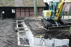  3The fish ladder in the construction phase  