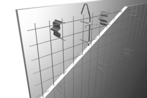  Fig. 2 Mounting scheme into a double-wall element. 