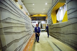  Die Herstellung der Betonfertigteile erfolgte im Fertigteilwerk des Bauunternehmens Dobler, Kaufbeuren 