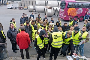  Praxistag im Betonwerk: Studenten der Hochschule Coburg besichtigten das FBS-Mitgliedswerk der Firma J. Schnurrer GmbH &amp; Co. KG in Weiden  