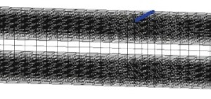  In den numerischen Simulationen eingesetztes FEM-Gitter 