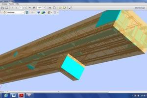  Section of a 3D model showing a 20 m high precast concrete column 