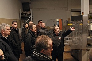  A guided tour around the production of the volcano brewery in the town of Mendig in the German Eifel region 