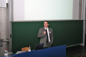  Markus Greim moderating the conference in Regensburg 