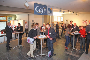  … oder im Café der Fachzeitschrift BFT International  