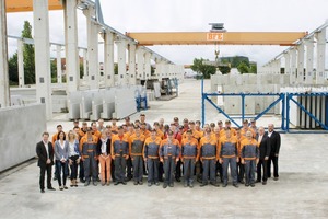  BFE staff at the outdoor facility of the ­Erfurt headquarters 