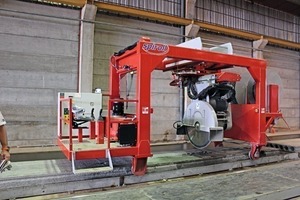  A multi-angle saw provides fast and accurate cuts at any angle in the hollow-core slabs 