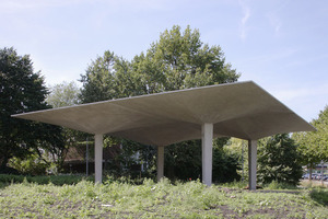  → 1 Realized load-bearing structure of the pavilion  