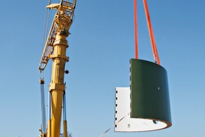  Enercon with locations in the German cities of Aurich and Bremen is one of the forerunners in the construction of wind power plants in Germany as well as in German neighboring countries. The photos document the erection of wind power plants in Scharrel near the German city of Oldenburg 