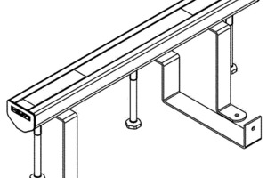  Isometrische Darstellung des neuen Support Systems der Ankerschiene HAC  