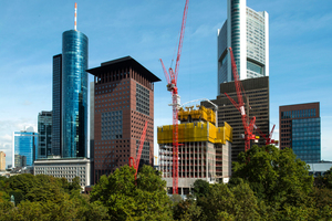  → 1 TaunusTurm construction phase in October 2012 