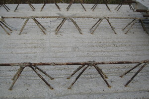  4Lattice girders embedded in the precast concrete slab  