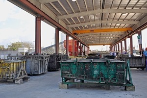  View of the production line of Leesburg Concrete Company in Leesburg, Florida 