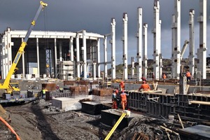  Construction of the warehouse to store machinery 