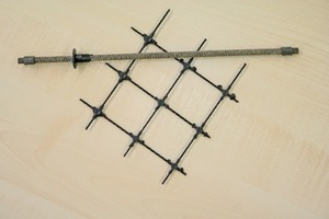  Bewehrungsstab „Rockbar“ Bewehrungs-Netz „Rockmesh“ aus Basalt-Glasfaser-Kompositmaterial ­eines russischen Herstellers 