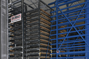  Rekers finger car with Rotho make curing rack system 