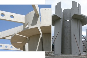  Round stairwell as precast construction  