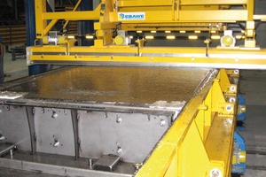  Concrete placing unit in the precast concrete plant fitted with equipment technology of Ebawe 