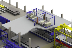  Bohren, Fräsen und Schneiden mit nur einer Station. Die Bearbeitungsstation ISO-MATIC® ermöglicht die  automatisierte, wirtschaftliche Herstellung kernisolierter Betonelemente  