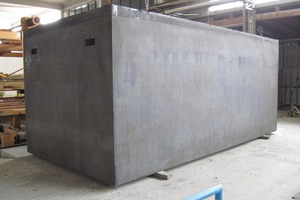  Fig. 3 Garage shell with high-grade concrete faces: Quality like this is only possible when the formwork and vibration systems are optimally coordinated. 