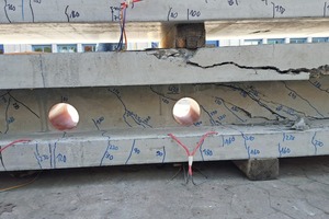  → Tests performed on the assembled slabs with sandwich cross section 