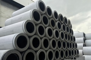  Storage of ready ­jacking pipes at Bilcon ­Industries in ­Singapore  