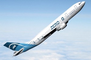  → 1 Zero g aircraft of Novespace, Bordeaux, performing a parabolic flight over the Atlantic Ocean 