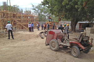  Construction site visit during the kick-off meeting of the laboratories participating in the proficiency testing scheme  