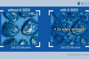  Abb. 2 Schematische Darstellung der beschleunigten Bildung von Hydraten bei Einsatz von X-Seed. 