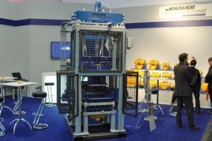  Fig. 4 The sample/laboratory-scale block machine at the Knauer bauma stand. 