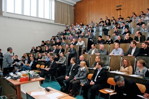  Fig. 2 Record figures: About 200 participants coming from twelve countries visited the colloquium „Rheological Measurements on mineral building materials“. 