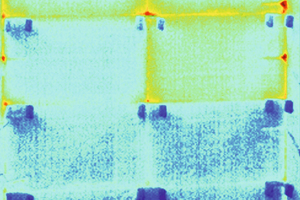  Auch bei der Optimierung vakuumgedämmter Betonfertigteile kann die Thermografie hilfreich sein: Schwachstellen werden sichtbar 