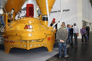  Im Messe-Jahr 2013 präsentierten die Mischer-Hersteller zahlreiche Neuheiten, unter anderem auch Haarup auf der Bauma 