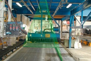  Fig. 2 Application with 2D projector in a precast plant. 