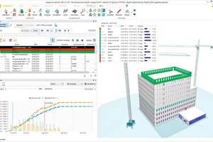  Wird BIM um die vierte Dimension „Zeit“ ­erweitert, kann der ­geplante Bauablauf ­visualisiert und simuliert werden 