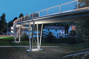  Textile revolution in construction 2.0: Pedestrian bridge in Albstadt made of textile-reinforced concrete with glass fiber composite as reinforcement  