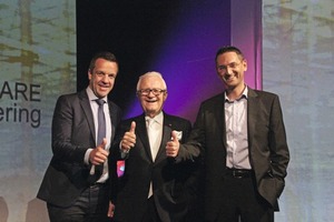  Patrik Heider, spokesman of the board and Chief Financial &amp; Operations Officer of the Nemetschek Group, Prof. Georg Nemetschek, founder and member of the supervisory board of the Nemetschek Group, Ing. Werner Maresch, General Manager of Precast Software Engineering GmbH (left to right) 