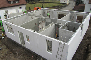  The new solid wall including thermal insulation made by F.C. Nüdlingallows reducing the construction time considerably 
