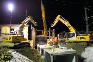  The precast construction used for building a pedestrian underpass requires just half the construction time in comparison to conventional cast-in-situ concrete construction 