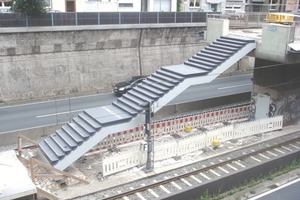  Fig. 3b The stair for the platform is 4m wide and 15m long.  