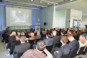  Not only the exterior of the venue, the Sanaa building of Zeche Zollverein (Coal Mining Industrial Complex) in Essen, symbolized the material on which the Dyckerhoff Architect Night 2016 was focusing: modern concrete in all its variants 